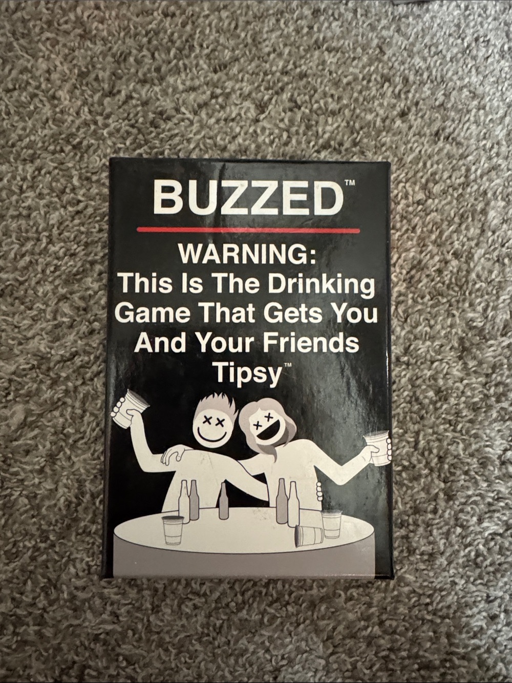 Buzzed Drinking Game - Black